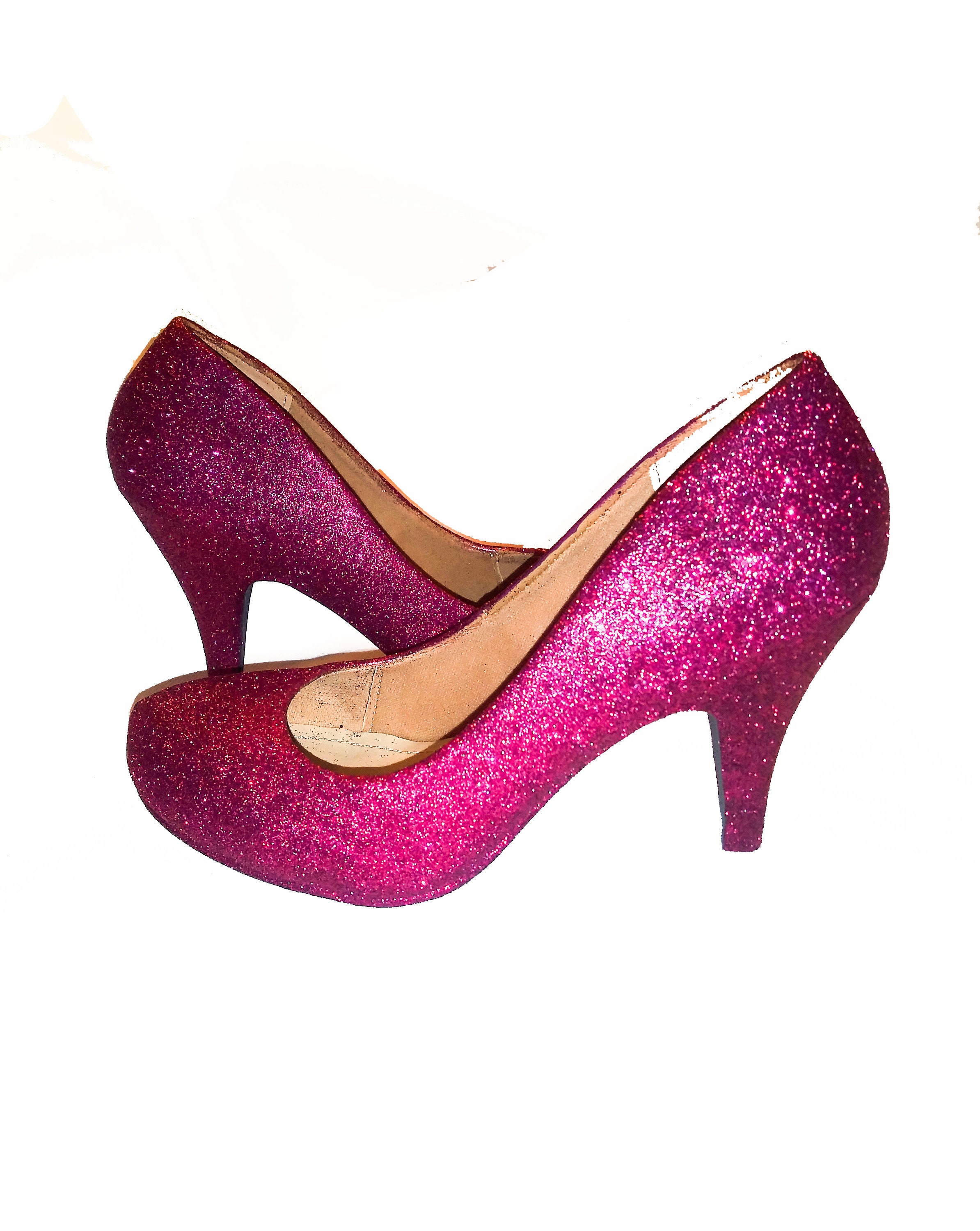 Burgundy store sequin heels