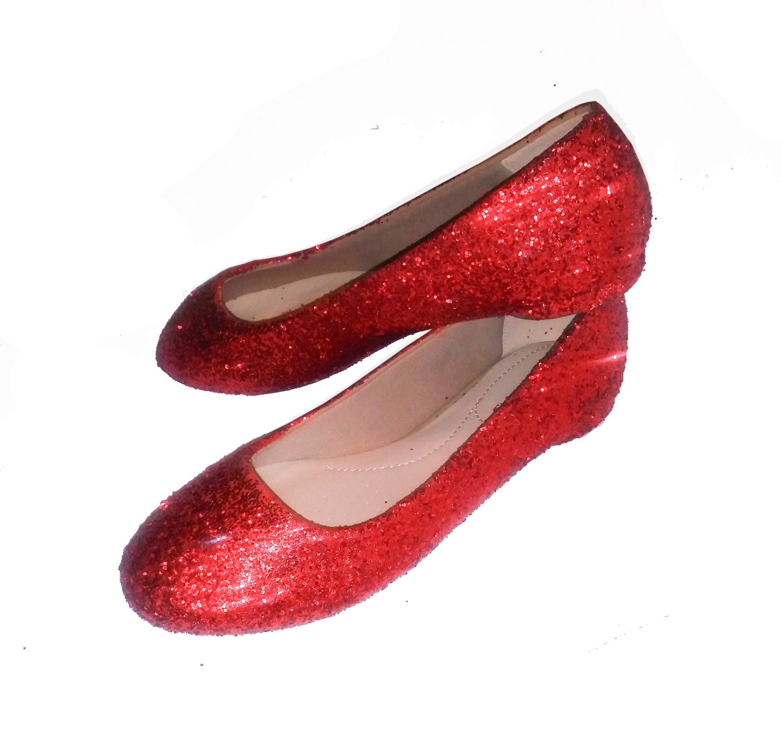 flats with glitter