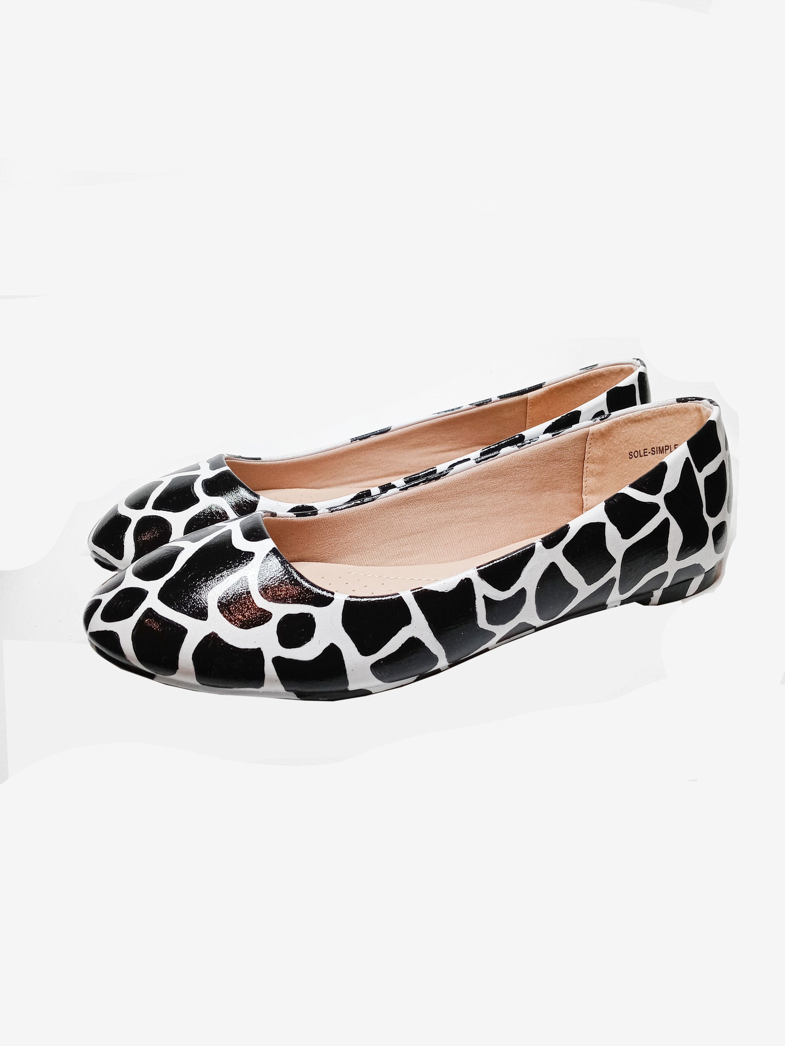 giraffe print flats
