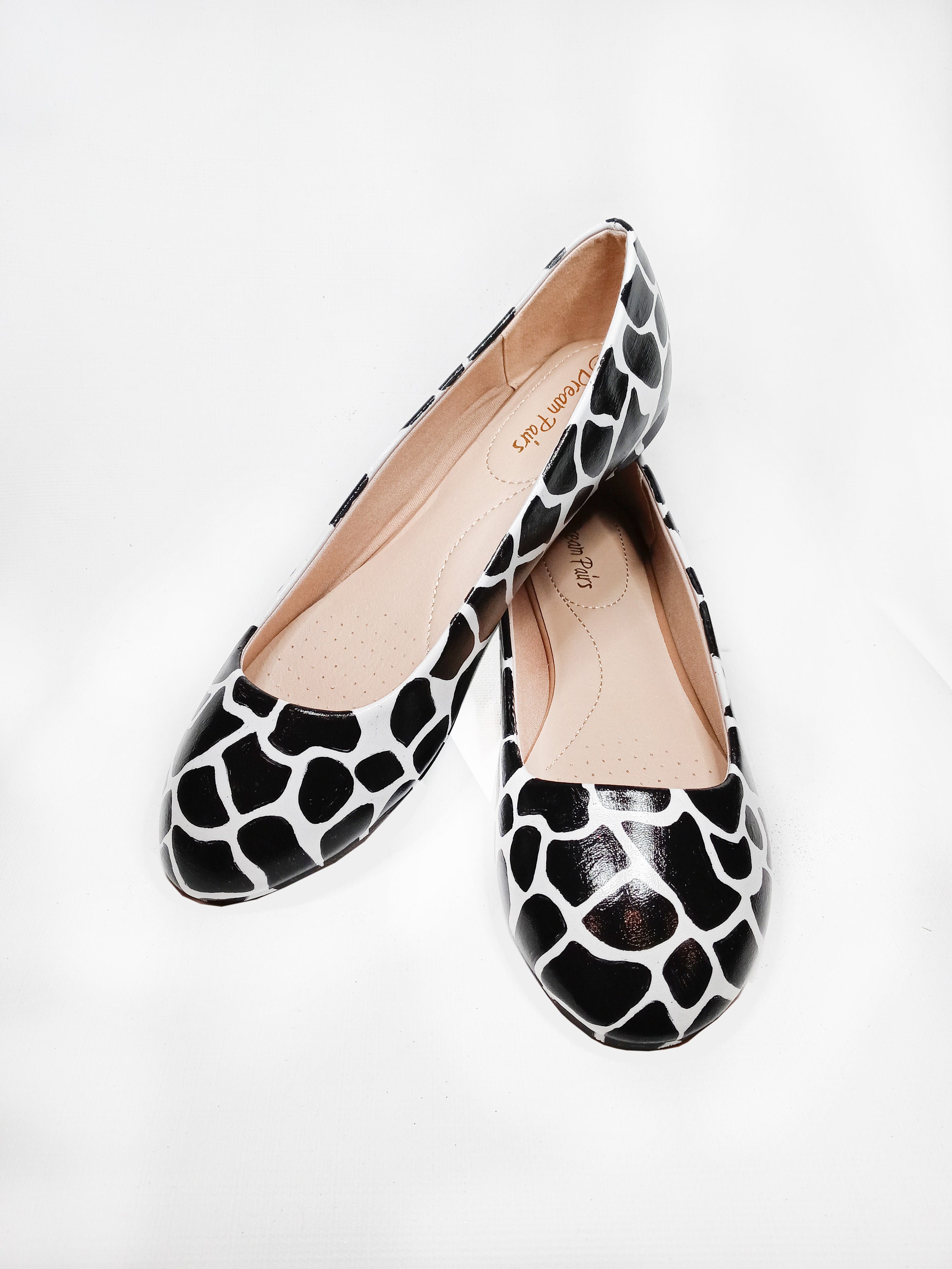 giraffe print flats