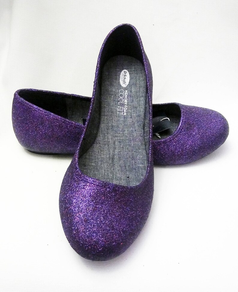 purple sparkly wedding shoes