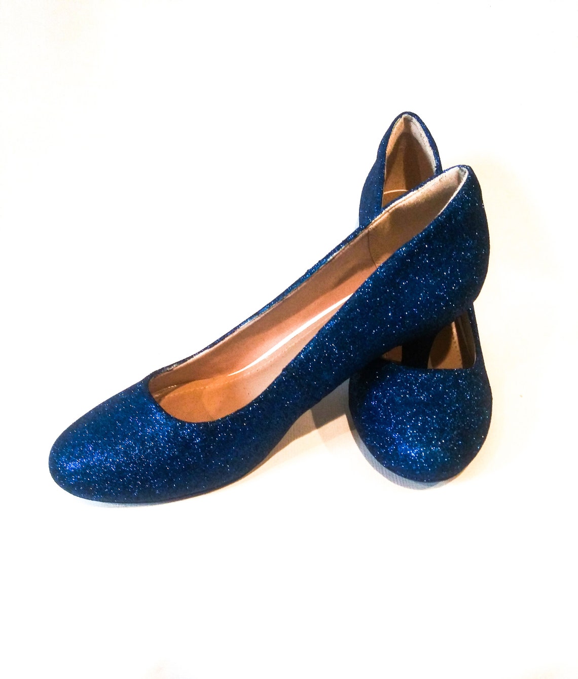 Glitter Heels / Royal Blue Glitter Heels / Wedding Shoes / | Etsy