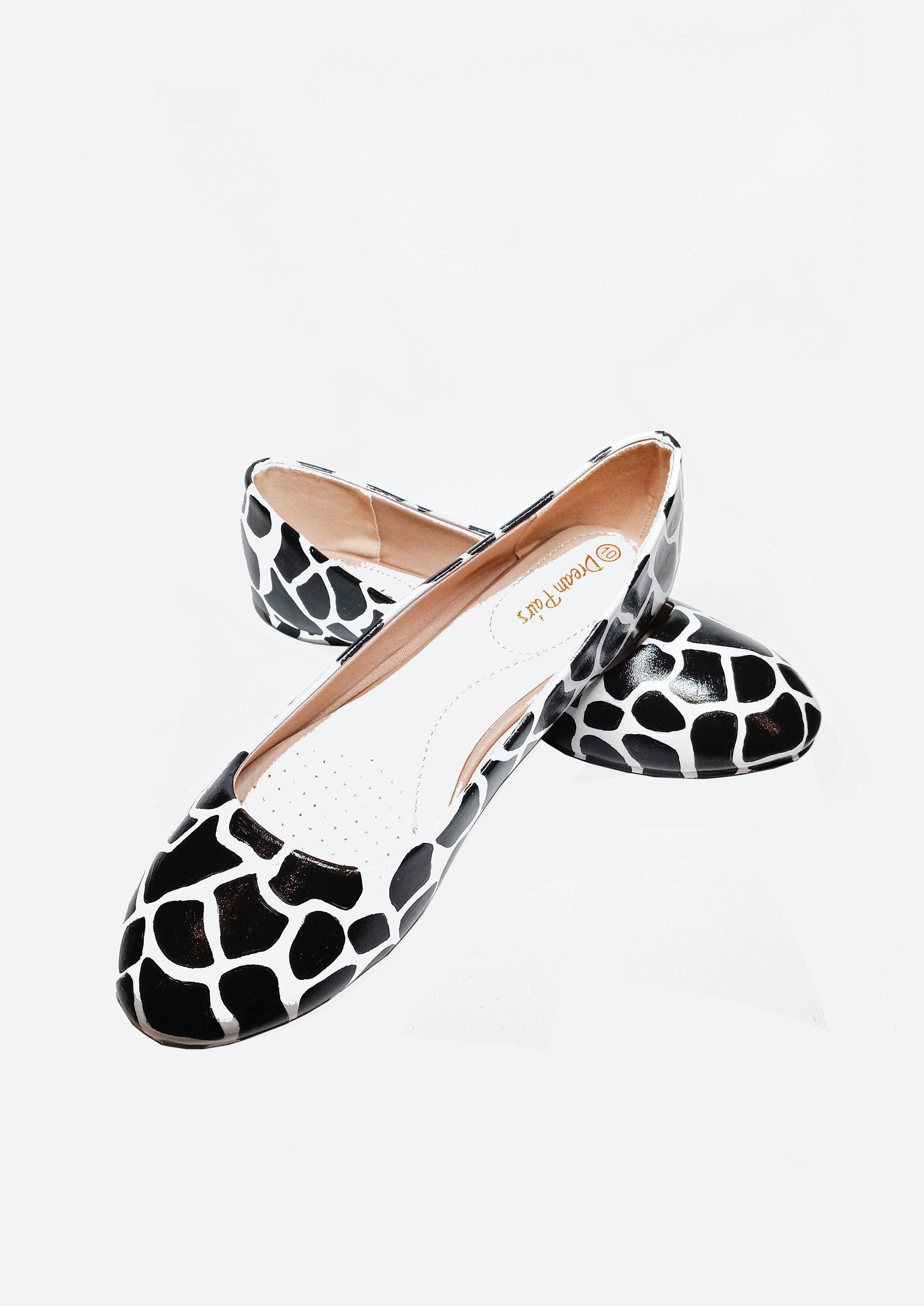 giraffe print shoes flats