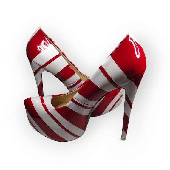Vendetta - Red Patent Leather 4 Inch Commercial Dance Heels - Vivaz Dance