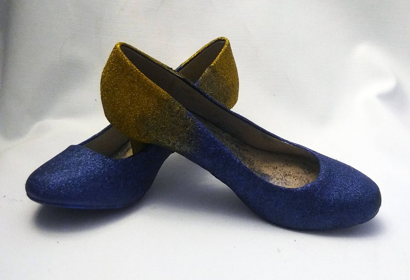 navy blue sparkle shoes