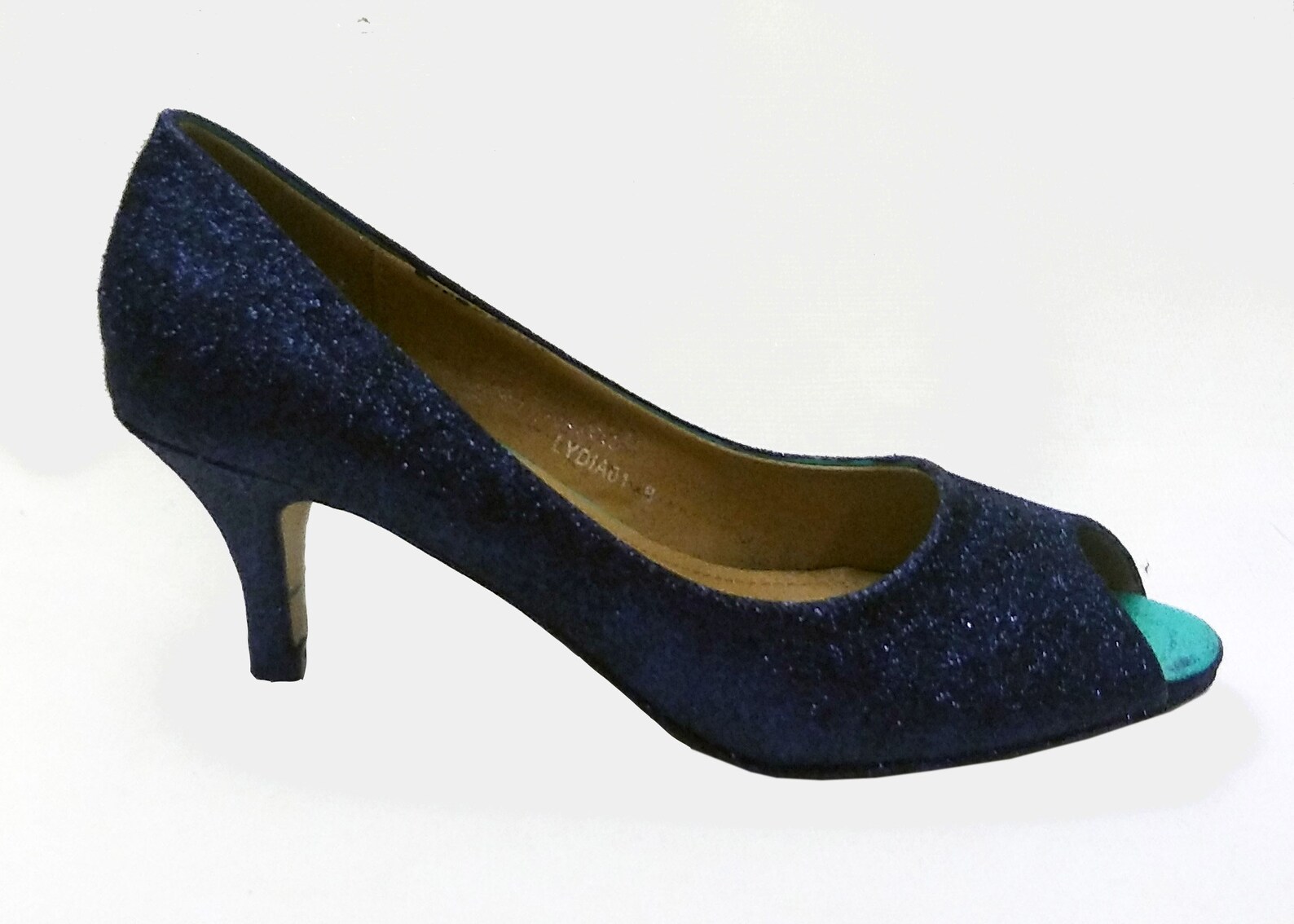 Glitter Heels / Navy Glitter Heels / Wedding Shoes / Sparkle Etsy