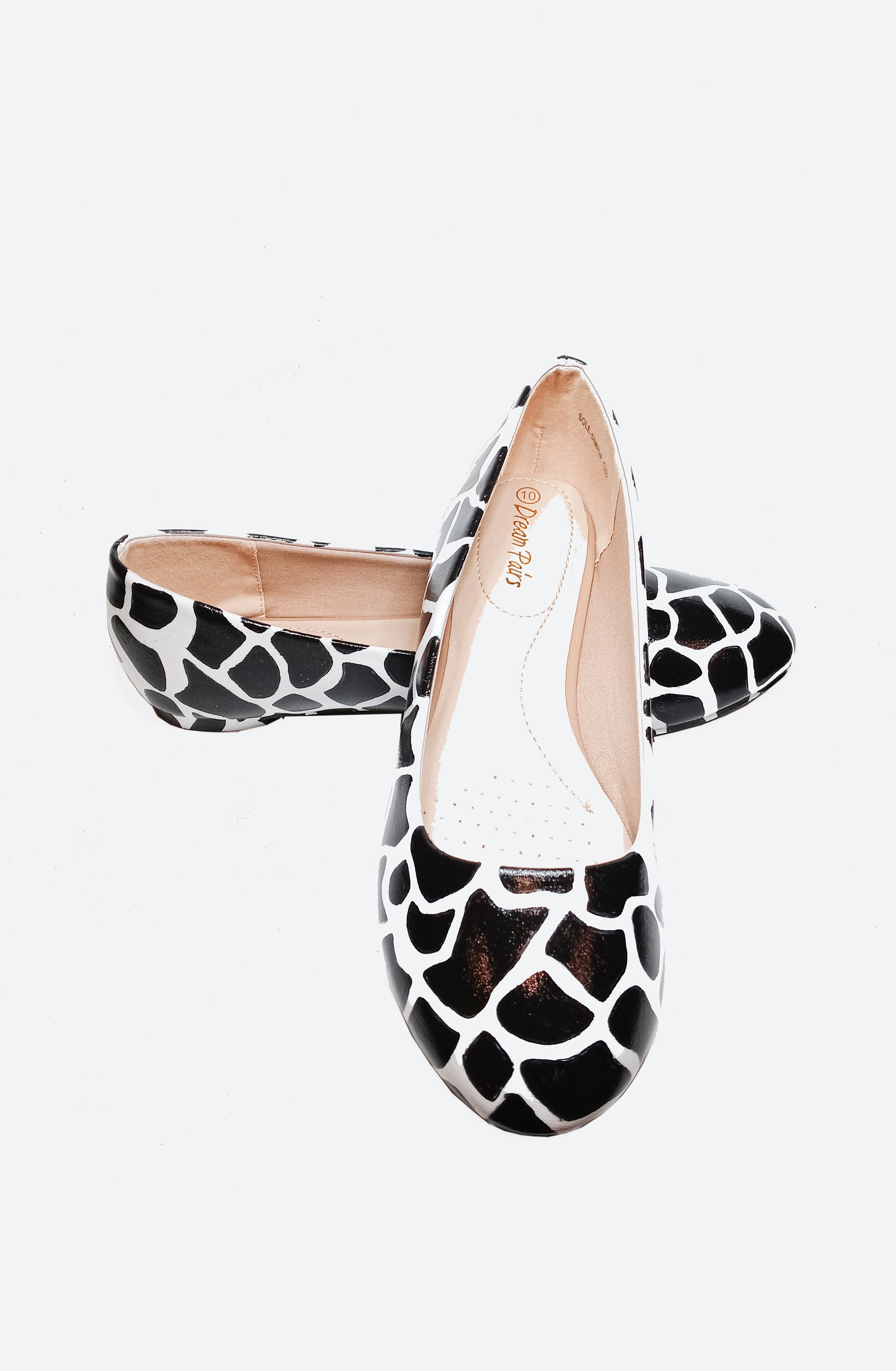 giraffe print flats
