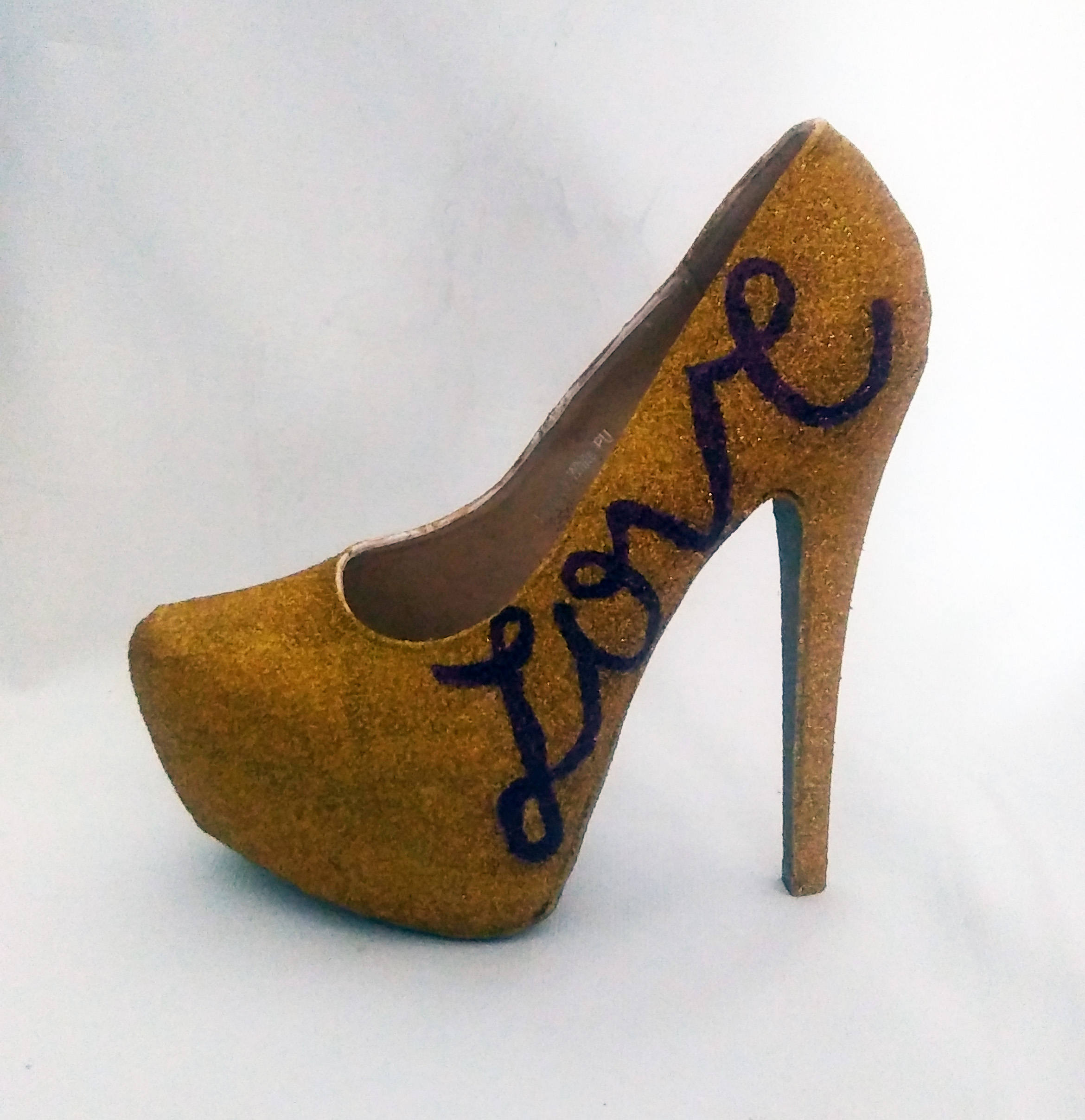 Glitter Heels / Gold Heels / Wedding 