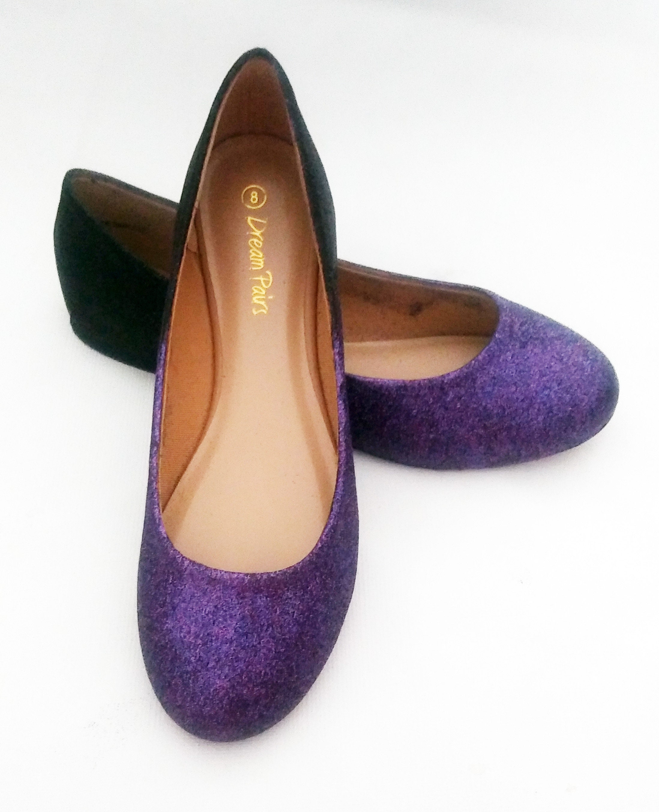 Purple flat shoes for wedding online