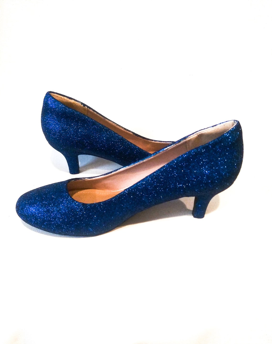 sparkly royal blue heels