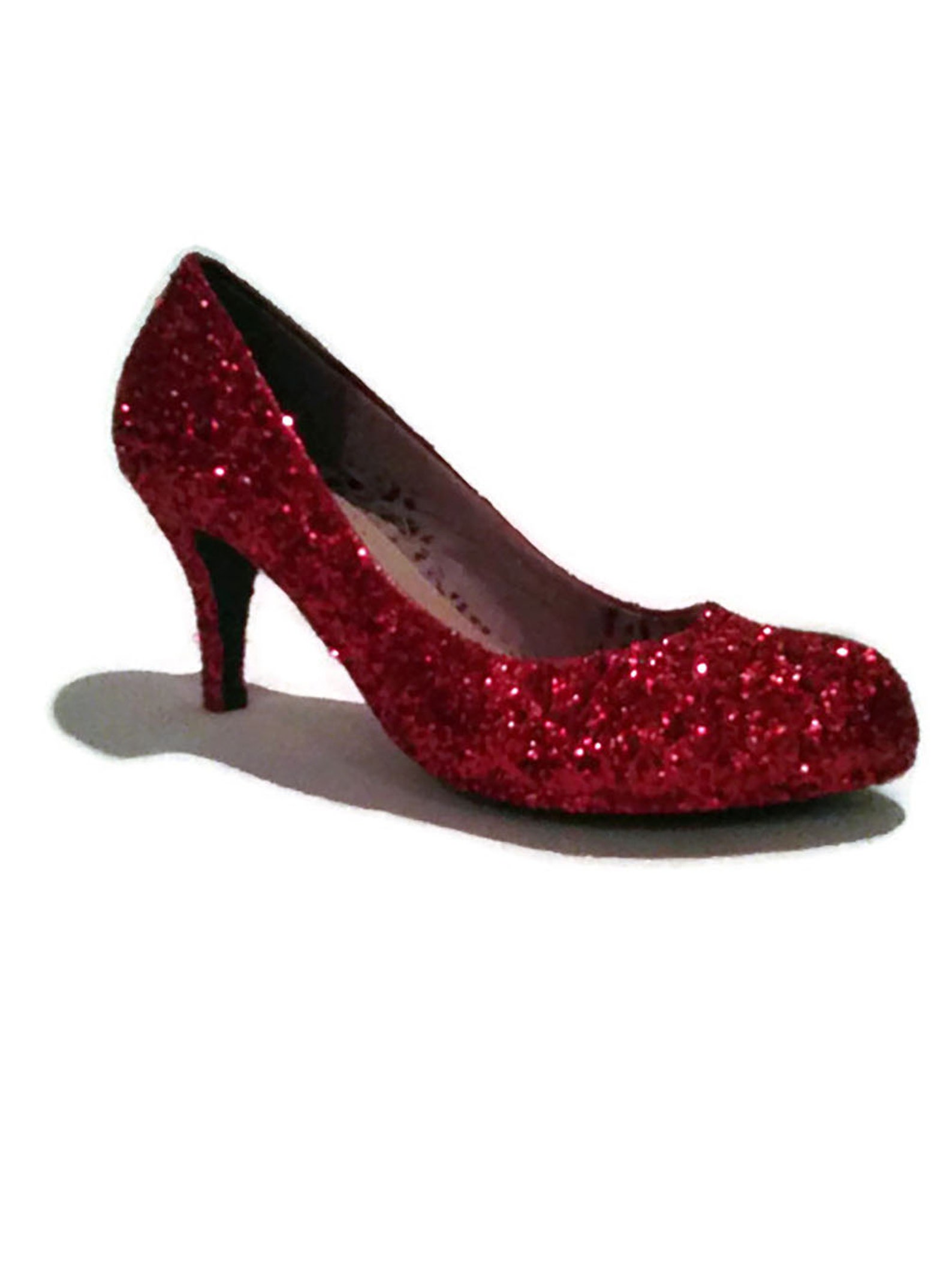 Glitter Heels / Red Glitter Heels / Women's Shoes / Wizard Etsy