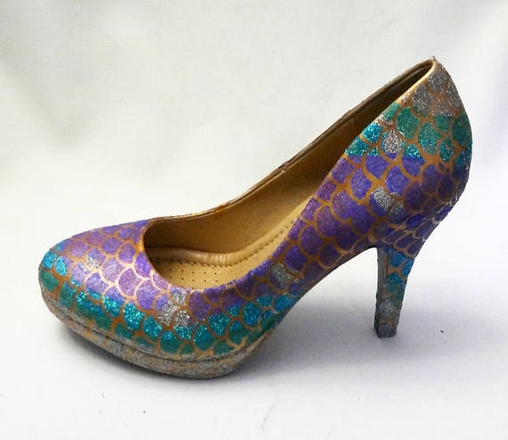 mermaid scale heels