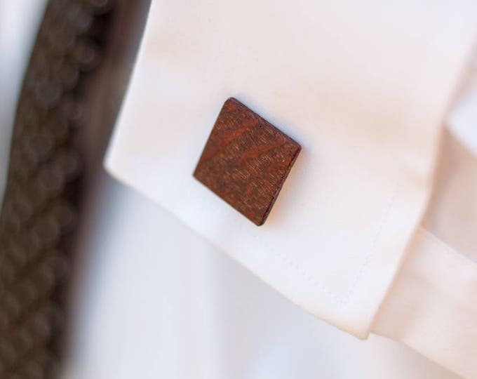 Wood Cuff Links- Lacewood