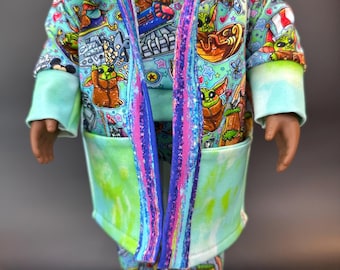 Fun 3-Piece Outfit for 18 Inch Dolls: Hooded Jacket and Pants