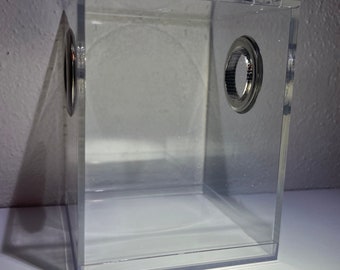 Jumping Spider Enclosure, Medium Habitat Container for Juvenile Jumper