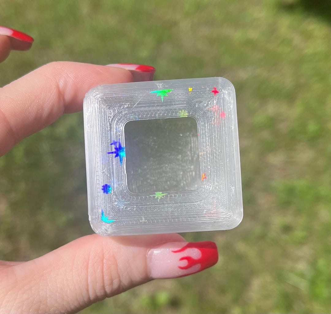 Holographic Jumping Spider Ice Cube Hide, 3D Printed Glitter Hammock ...