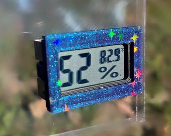 Magnetic Hydrometer Thermometer, Holographic Jumping Spider, Mantis, Reptile, Amphibian Terrarium Monitor