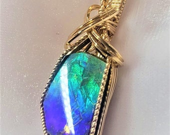 Canadian Ammolite Pendant 14K Gold Filled