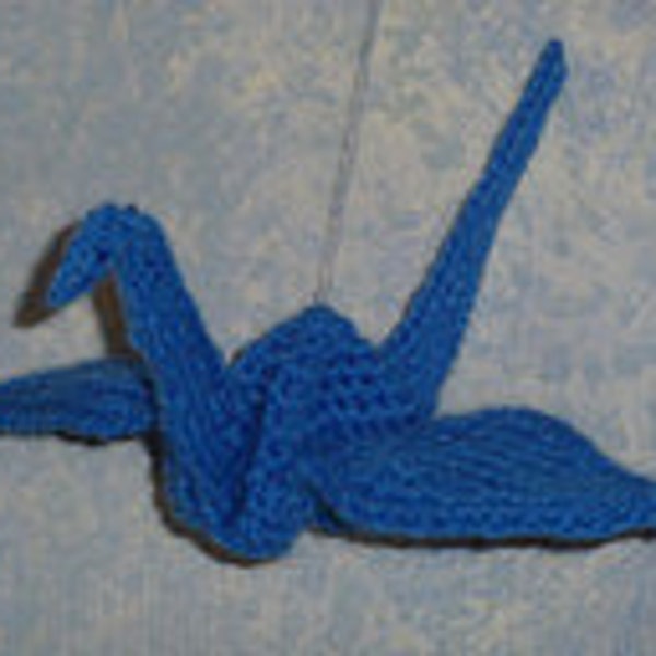 Patron : Grue Origami, tricot/crochet