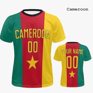 Custom Cameroon Soccer Jersey for Men & Women | Personalized Cameroonian Gifts for Him and Her