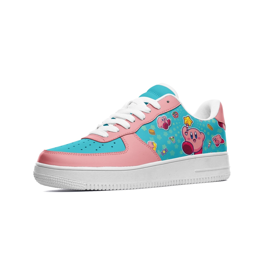 Leather Kirby Shoes for Women & Men | Custom Kirby Sneakers - Low Top ...