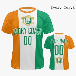 Personalized Ivory Coast Jersey for Men & Women | Cote d&#39;Ivoire Gifts for Him and Her | Custom Ivory Coast Shirt