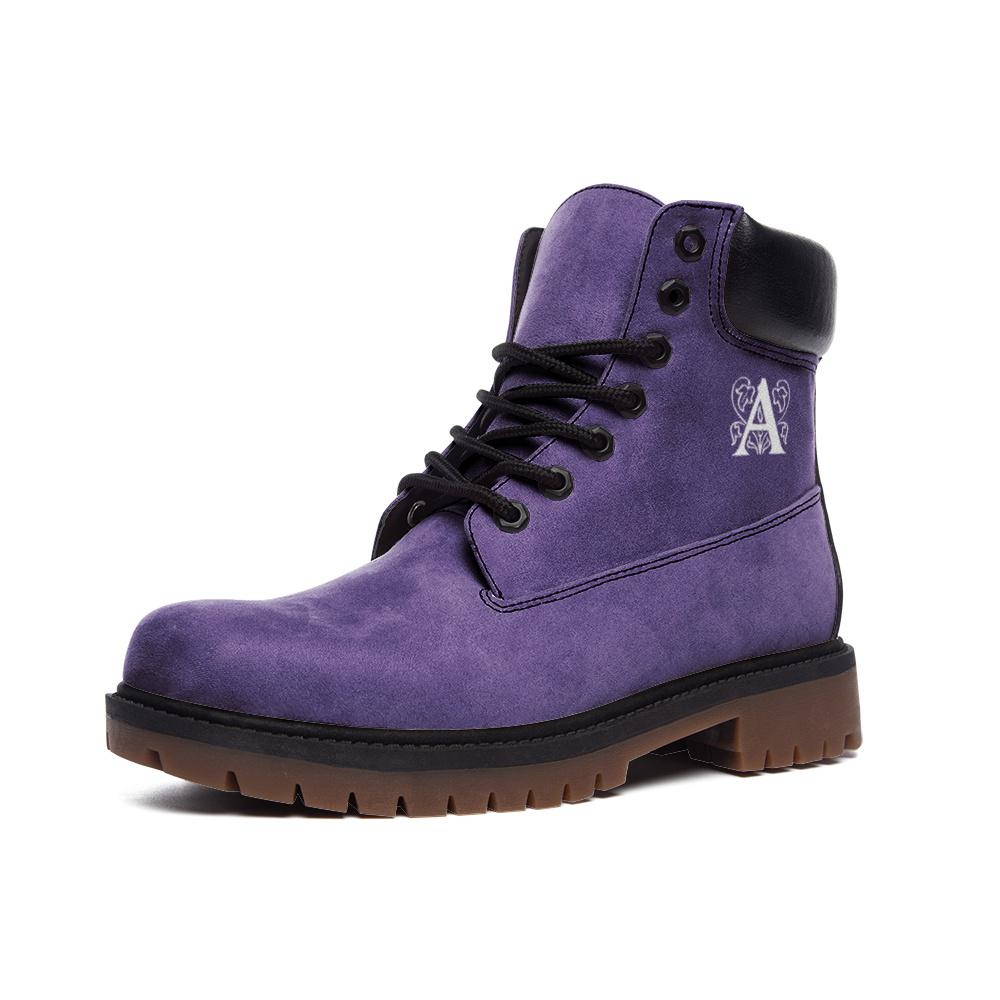 Purple Combat Boots