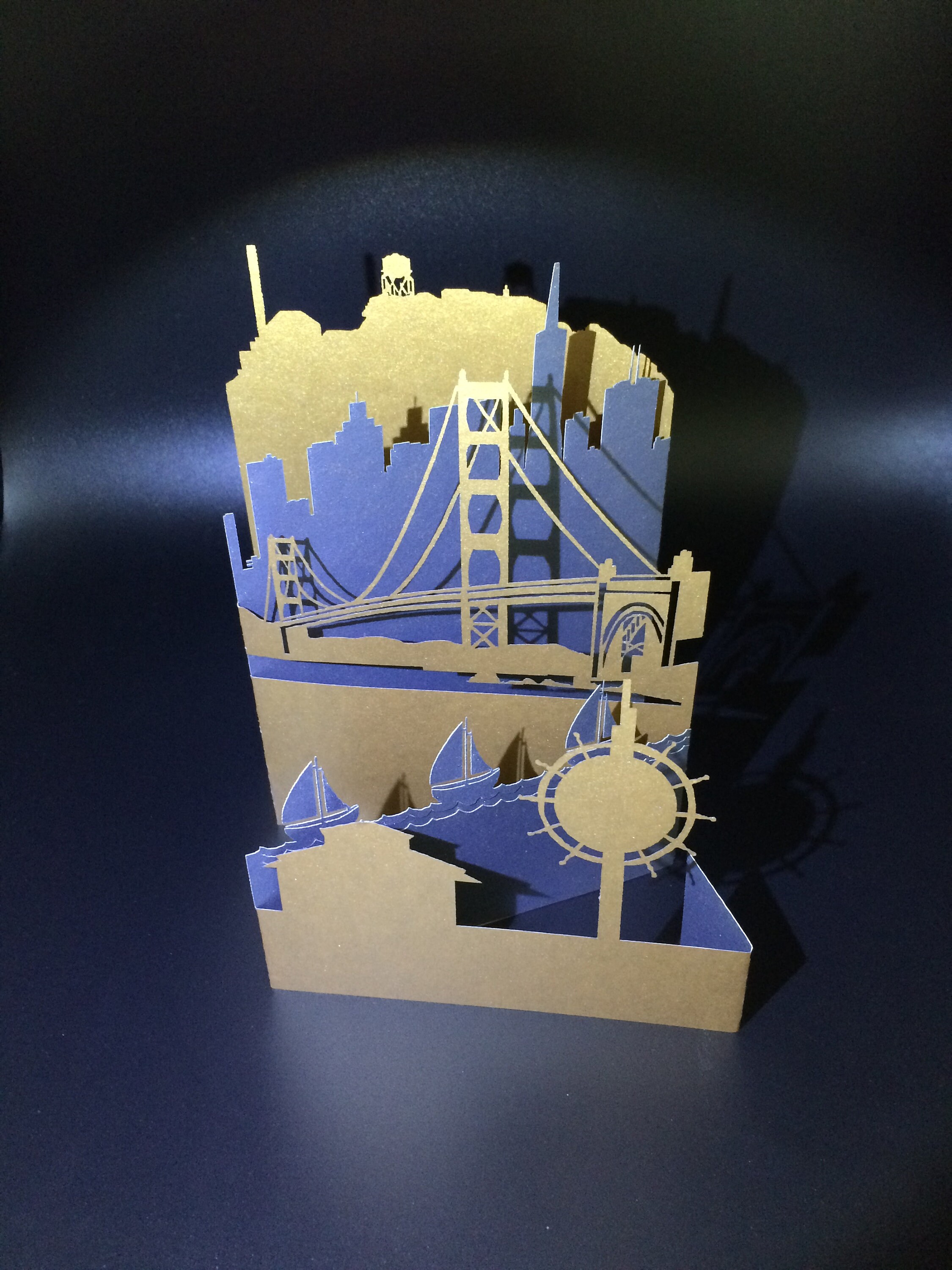 San Francisco Card San Francisco Skyline Art San Francisco | Etsy