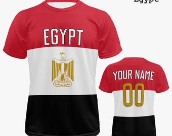 Personalized Egypt Soccer Jersey | Custom Egypt Football Kit | Egyptian Gifts for Men & Women