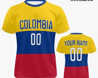 Custom Colombia Soccer Jersey: Personalized Colombian Gift