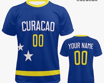 Personalized Curacao Soccer Jersey | Custom Curacao Gifts for Football Fans