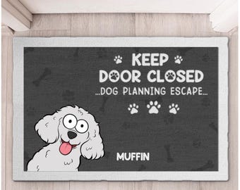 Custom Dog Welcome Mat - Dog Person Gifts
