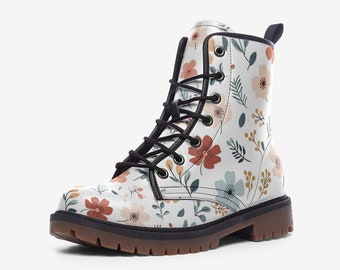 Minimalist Boho Boots Women & Men's | Boho Gifts for Her and Him | Custom Floral Boots