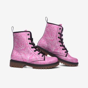Floral Pink Boots for Women & Men | Cute Boots With Flowers | Pinks Shoes Women and Men