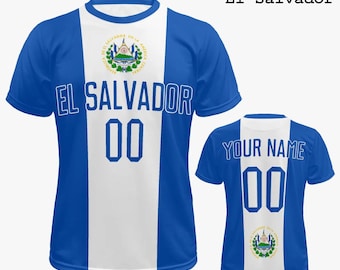 Personalized El Salvador Soccer Jersey | El Salvadorian Shirt for Men & Women