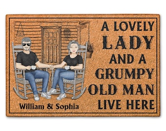 Personalized Couples Doormat | Custom Housewarming Gift
