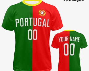 Personalized Portugal Soccer Jersey: Custom Name & Number