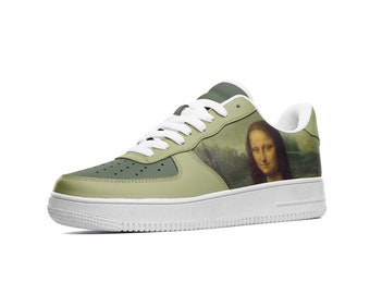 Custom Mona Lisa Shoes | Gift for Artist Painter | Art Lover Gift | Leonardo da Vinci