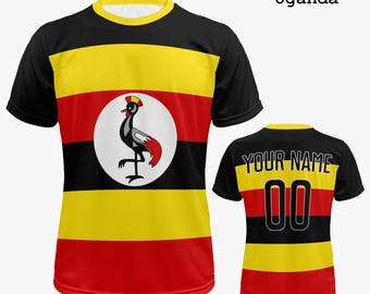 Personalized Uganda Soccer Jersey for Men & Women (Sizes S - 4XL)