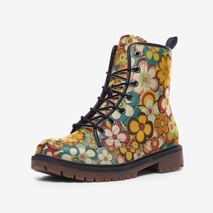 Bottes Cuir Vintage Femme Années 60-70 – Marron, Pointure 37, Occasion