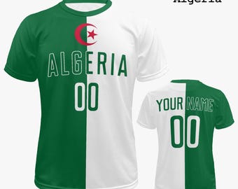 Personalized Algeria Soccer Jersey | Custom Algeria Gifts for Men & Women