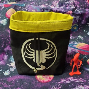 Alien Facehugger Würfelbeutel, Tarot Deck Beutel, Sci-Fi Zauberkarten Beutel, Dungeons and Dragons Würfelbeutel, Geschenk für Weltraum Goblin