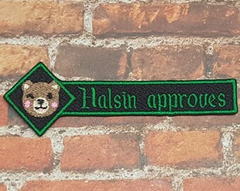 Halsin Approves Patch, Halsin-Inspired Popular RPG NPC Patches, Fully Embroidered Magic D&D Druid Video Game Morale Patch