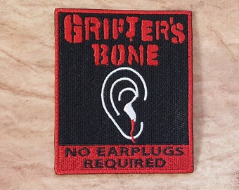 Grifter's Bone Band Patch Fully Embroidered, Horror Podcast Badge, MAG Cosplay, TMA Eldritch Patches, The Slaughter Fear Entity Patch