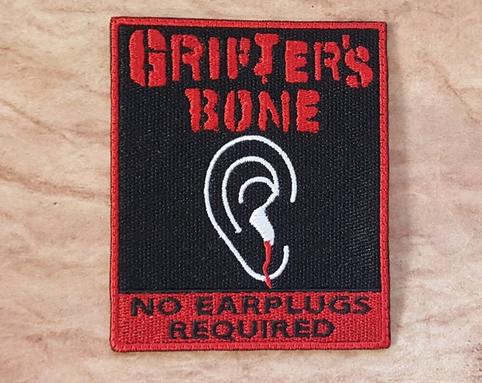Grifter's Bone Band Patch Fully Embroidered, Horror Podcast Badge, MAG Cosplay, TMA Eldritch Patches, The Slaughter Fear Entity Patch