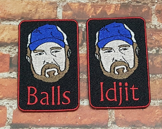 Balls and Idjit Patches, SPN Badge, Popular Monster Slayer Emblem, Grouchy Grampa Patch, Perfect for Cosplay
