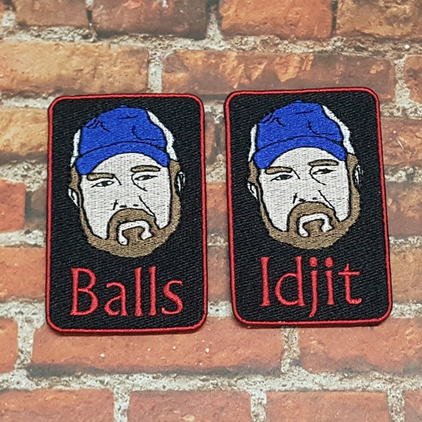 Balls and Idjit Patches, SPN Badge, Popular Monster Slayer Emblem, Grouchy Grampa Patch, Perfect for Cosplay