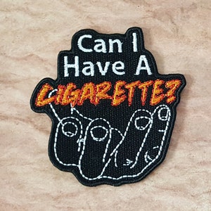 ¿Puedo tener un parche de cigarrillo completamente bordado, insignia de podcast de terror, cosplay MAG, parches TMA Eldritch, parche de entidad The Stranger Fear