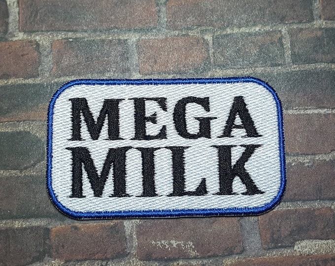 Mega Milk Patch Fully Embroidered, Hentai Meme Patch, Anime Meme Badge, Classic Doujin Emblem