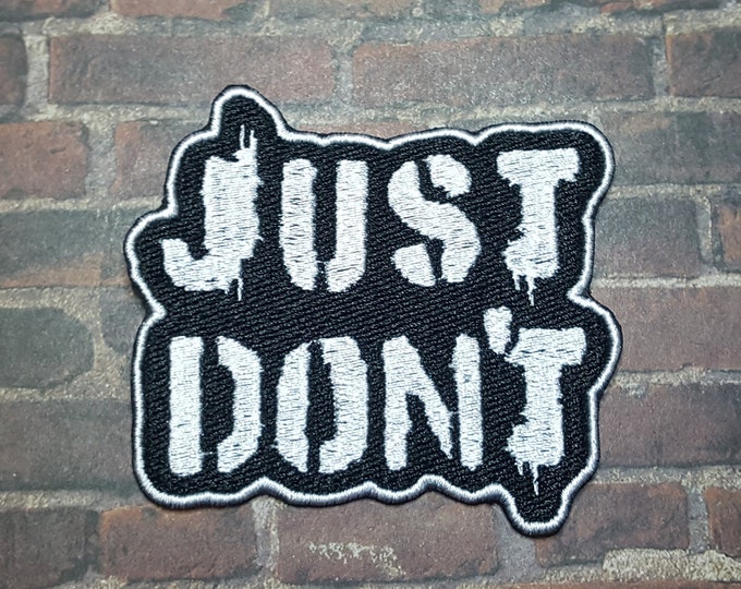 Just Don't Patch Fully Embroidered, DnD Emblem, Punk Genasi Barbarian Badge, Great for Cosplay, CR-Inspired Patch, Perfect Gift for Nerd